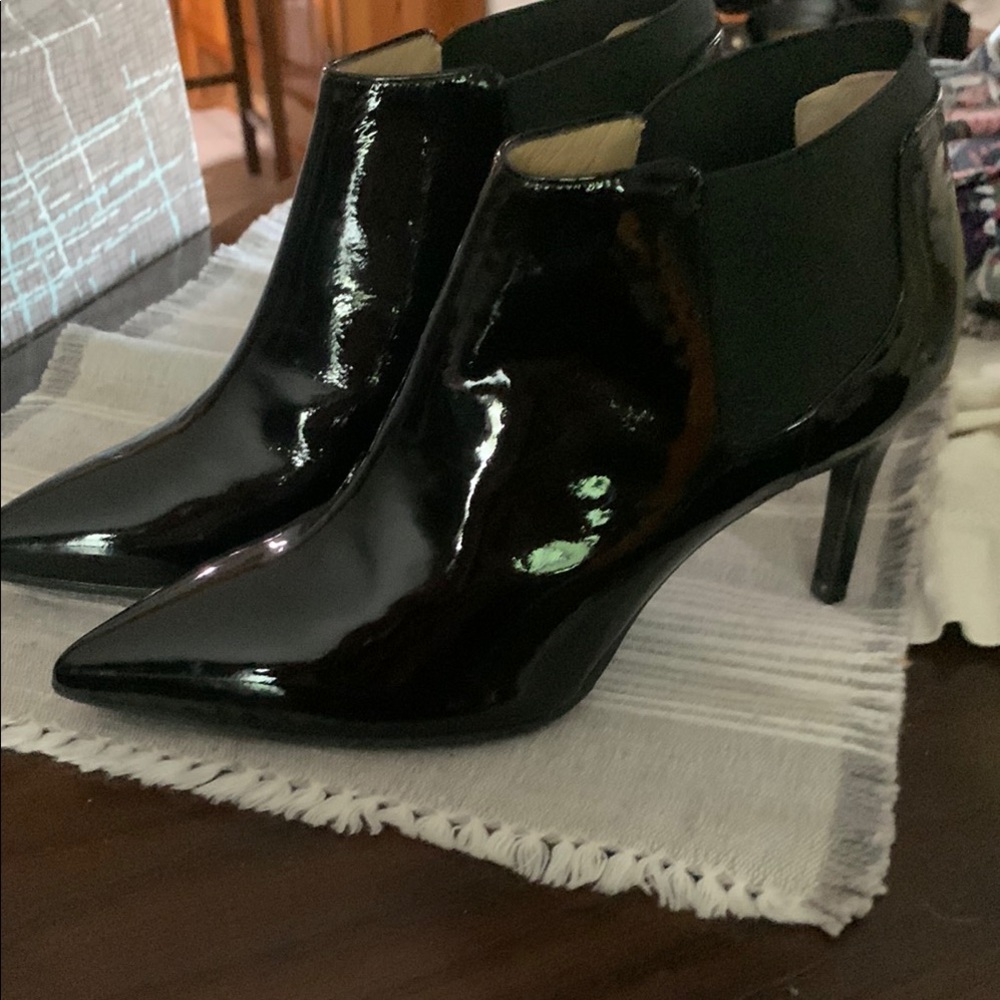 Alberto Guardian Black Heeled Boots with Patent Finish size 35 - Picture 3 of 8